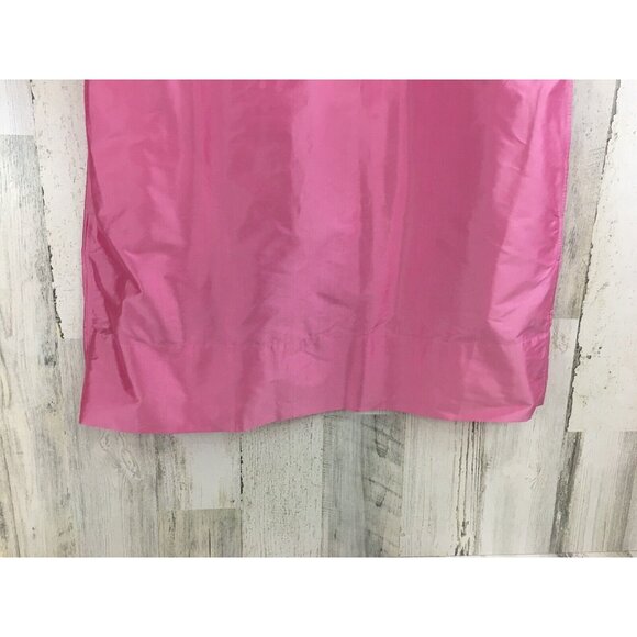 Ann Mashburn Sz M Pink Silk Shantung Popover Shirt Dress NWT - Picture 6 of 16